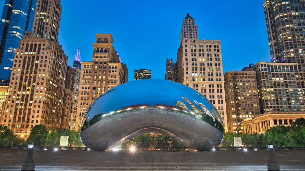 Millenium Park in Chicago. Editorial Credit: Luis Boucault, Shutterstock.