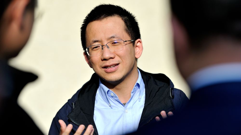 Founder and former CEO and Chairman of ByteDance,  Zhang Yiming. Getty Images.