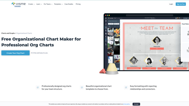 Visme org chart 