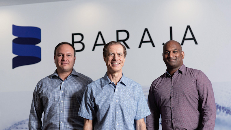 Federico Collarte (left), Craig Barratt (center), Cibby Pulikkaseril (right)