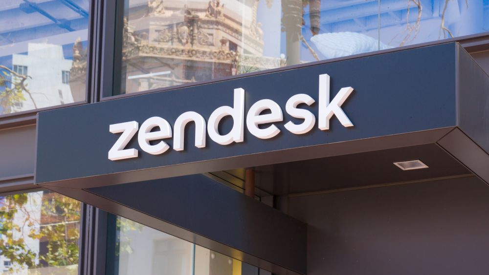 Outside Zendesk's company headquarters in San Francisco. Editorial credit: Ken Wolter / Shutterstock.com