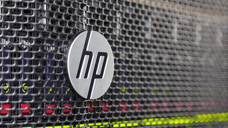 Silver aluminum brand of HP Hewlett Packard