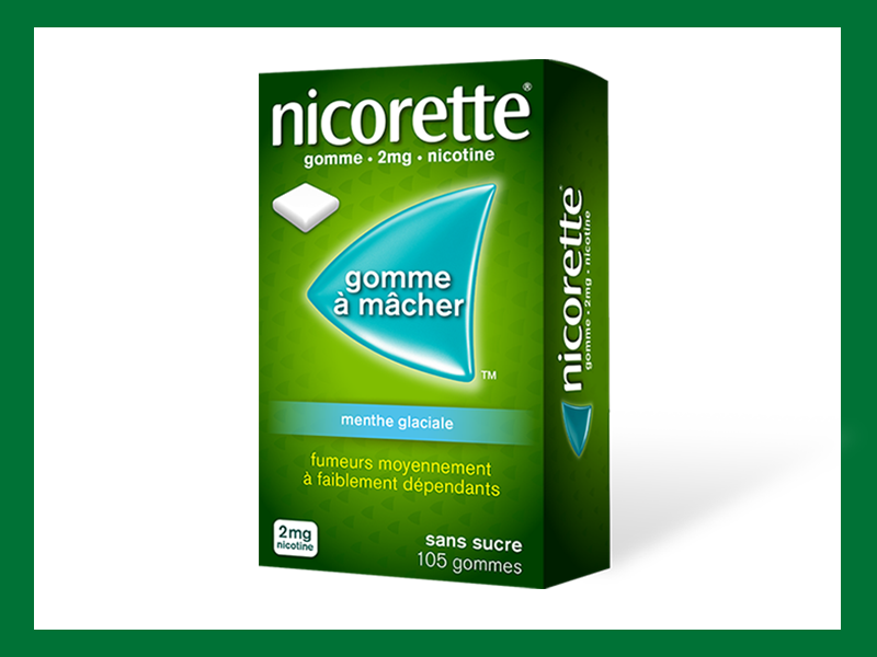 NICORETTE® Gomme à mâcher Menthe Glaciale 2 mg / BT 105