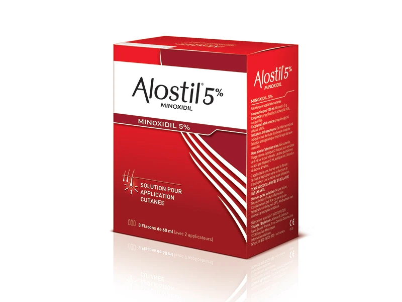 ALOSTIL® 5% Sol cutanée Flacon 60ml x 3