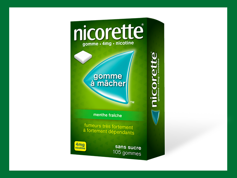 NICORETTE® Gomme à mâcher Menthe Fraîche 4 mg / BT 105