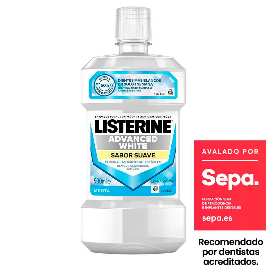 Enjuague Bucal LISTERINE® Advanced White Sabor Suave - Image 1 - Listerine - es-ES