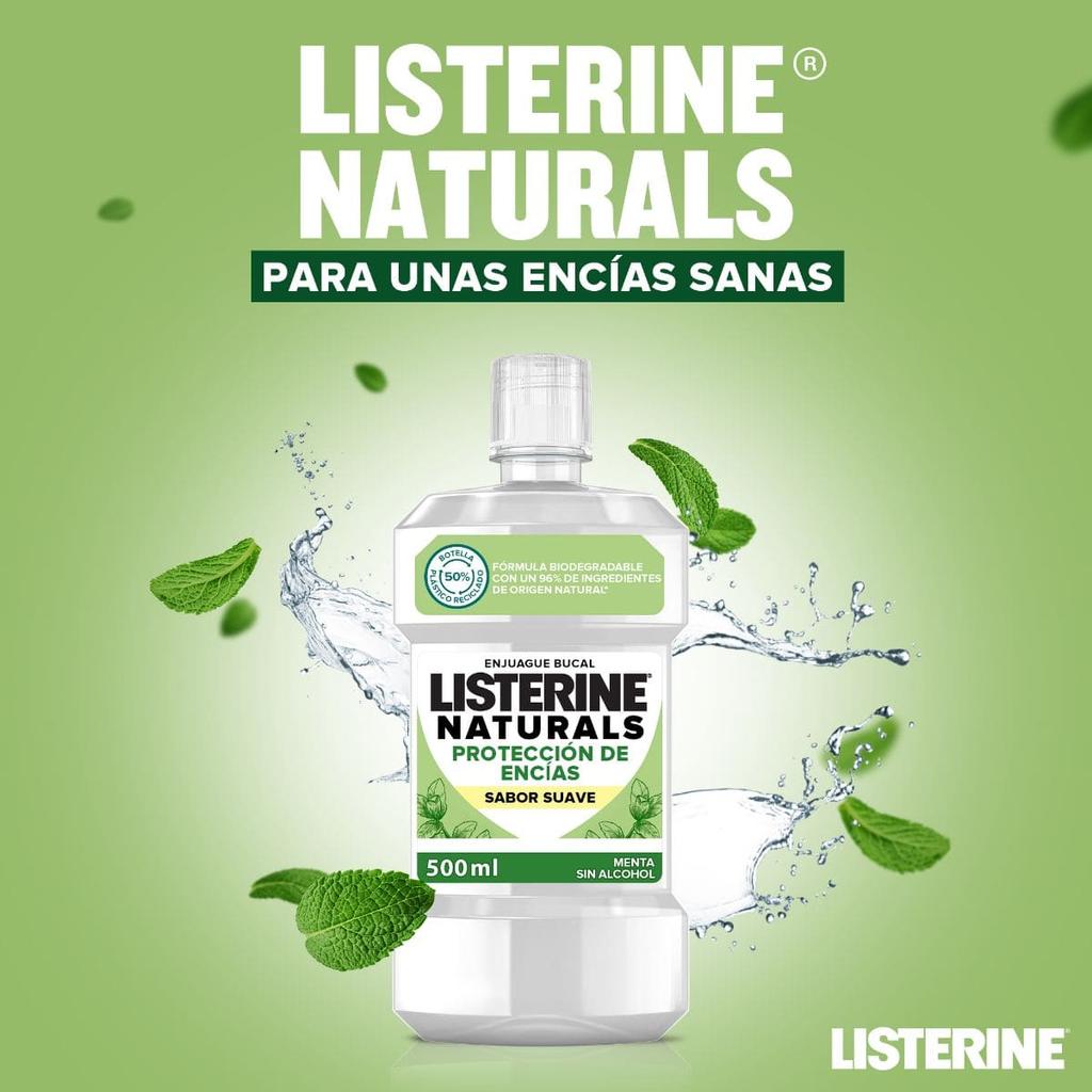 Enjuague Bucal LISTERINE® Naturals Protección De Encías Sabor Suave - Image 2 - Listerine - es-ES