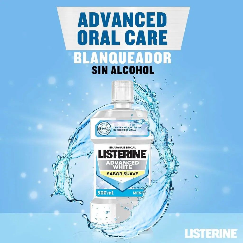 Enjuague Bucal LISTERINE® Advanced White Sabor Suave - Image 2 - Listerine - es-ES