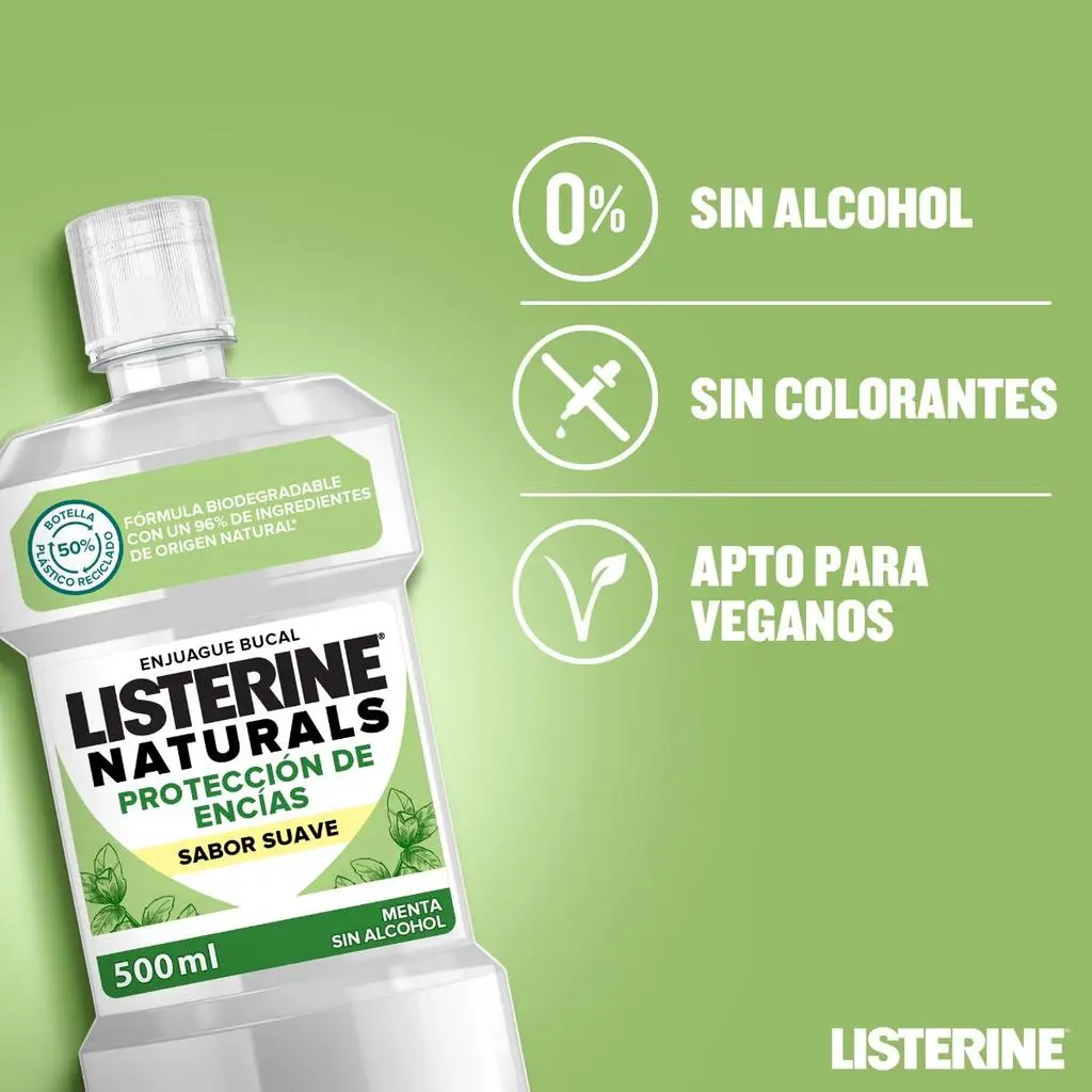 Enjuague Bucal LISTERINE® Naturals Protección De Encías Sabor Suave - Image 3 - Listerine - es-ES