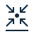 Icon with arrows pointing in from each corner at a dot in the center showing accuracy and focus.