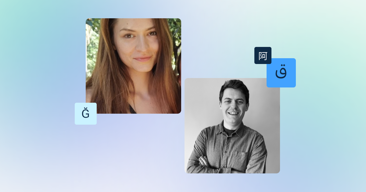 The two hosts of the Agent customer service webinar.