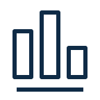 Icon of a graph depicting data from a workflow by DeepL Agent that can help give customers relevant service and product recommendations.