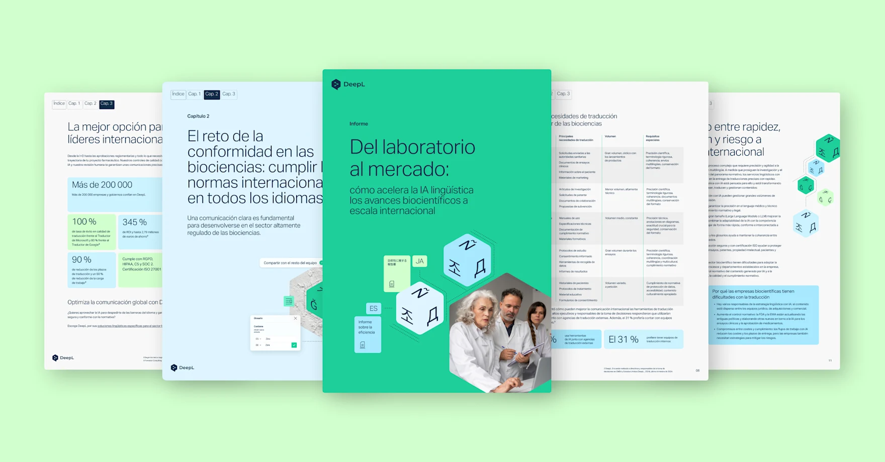 Tres profesionales trabajando en un entorno de laboratorio