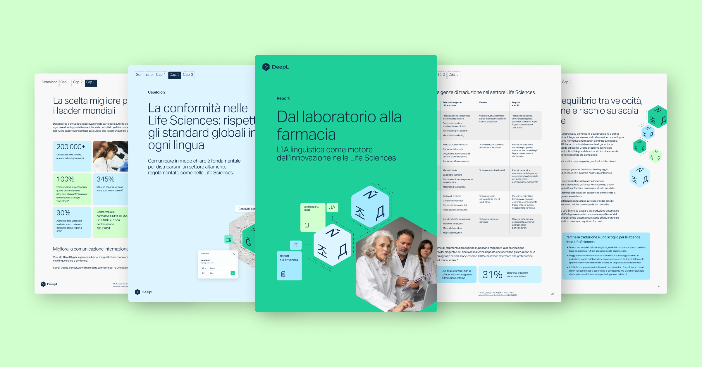 Tre professionisti al lavoro in un laboratorio