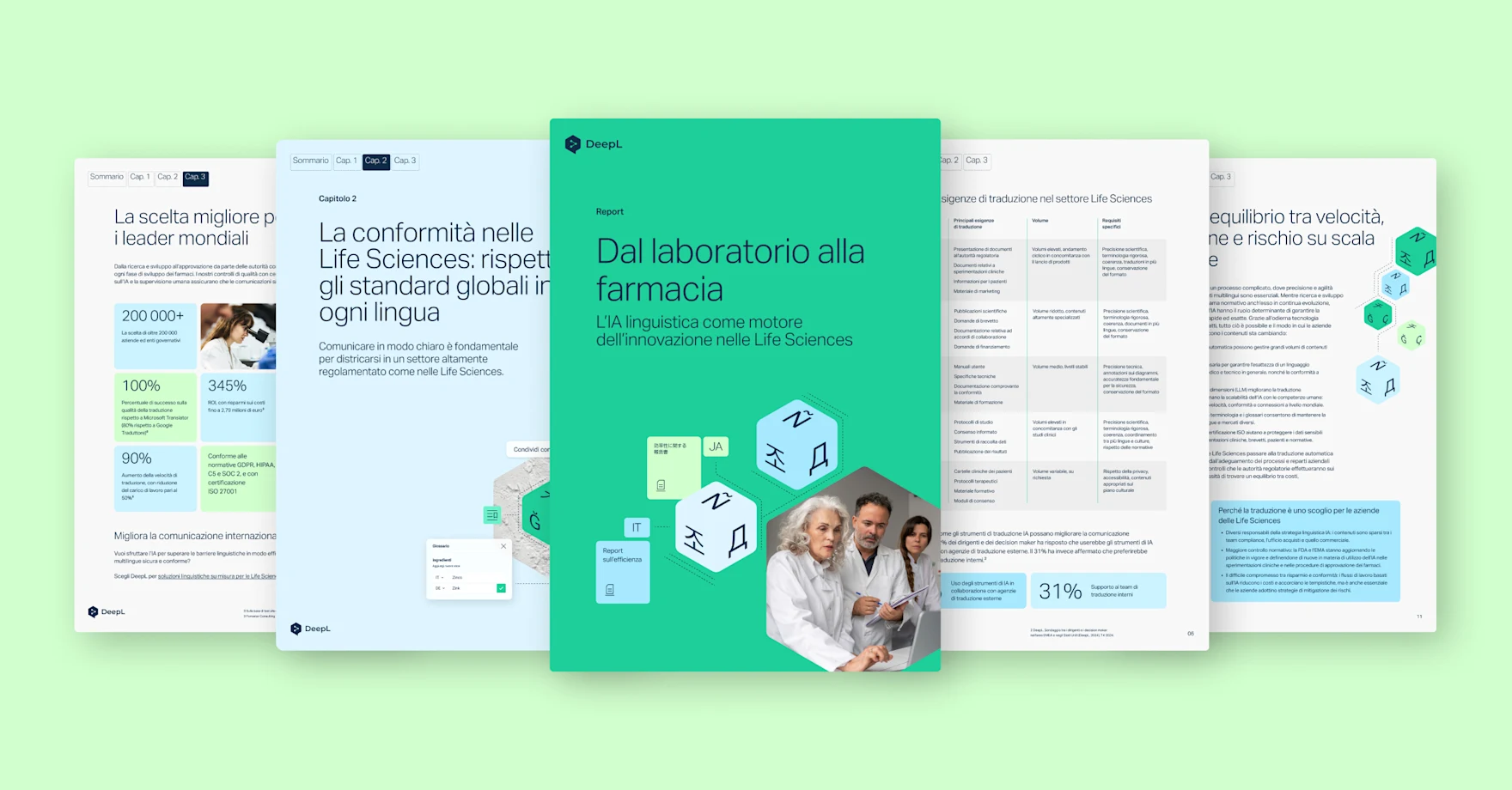 Tre professionisti al lavoro in un laboratorio