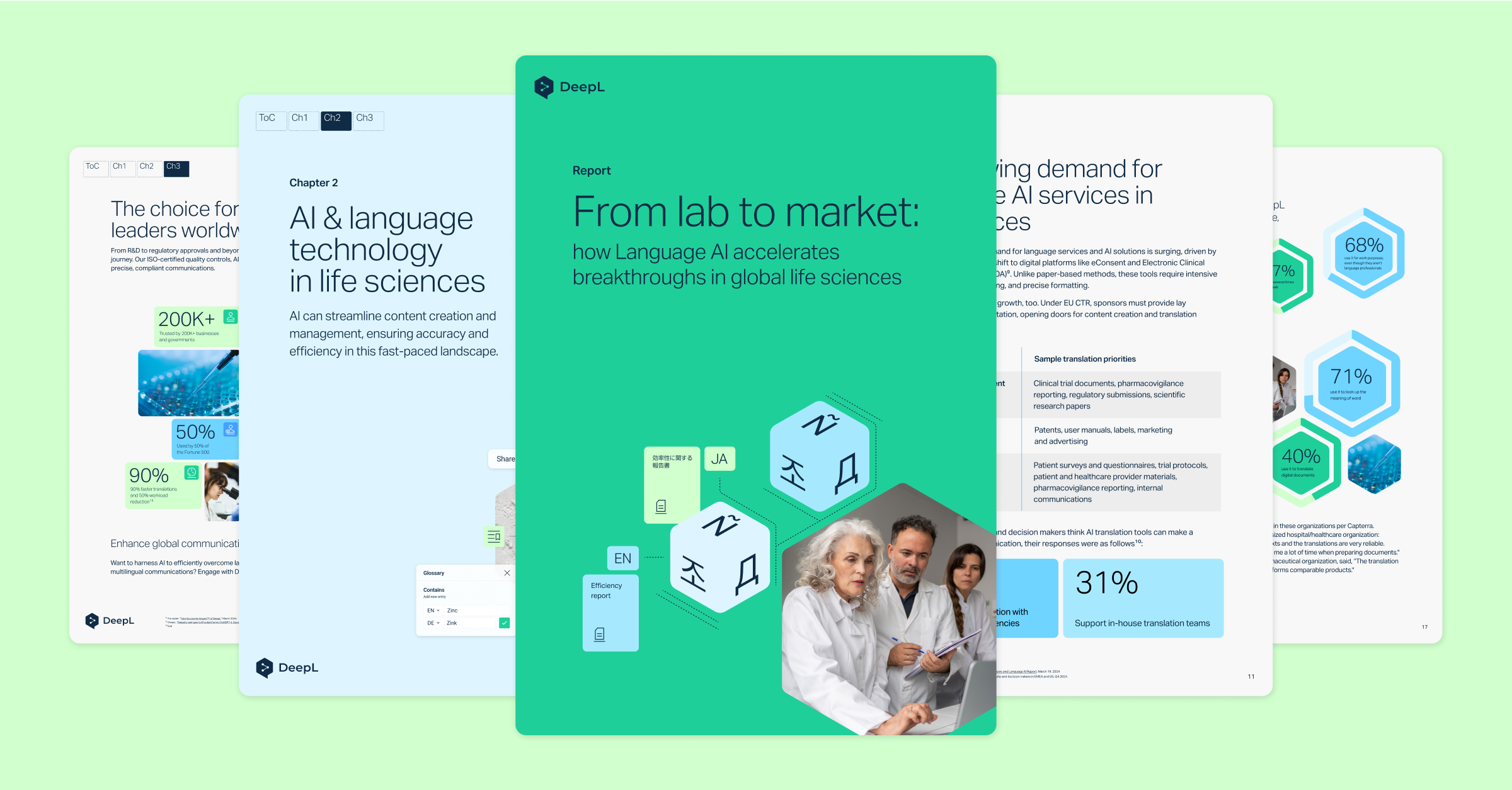 Three professionals in laboratory environment working