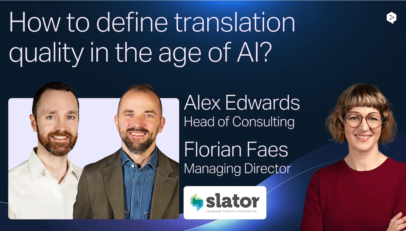 "Quality" means five different things to enterprise language AI buyers. Accuracy, consistency, security, scale, and outcomes. Here's what each requires.