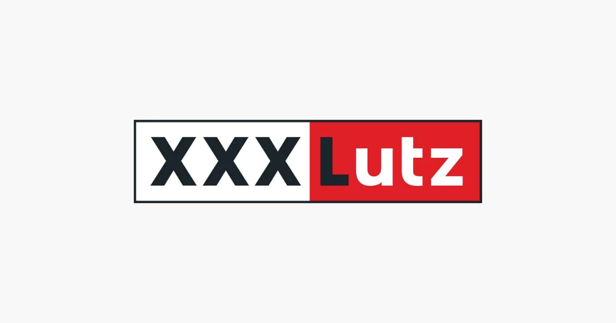 Customer logo of a rectangle with three black Xs on a white background on the left, and the word Lutz in red on the right.
