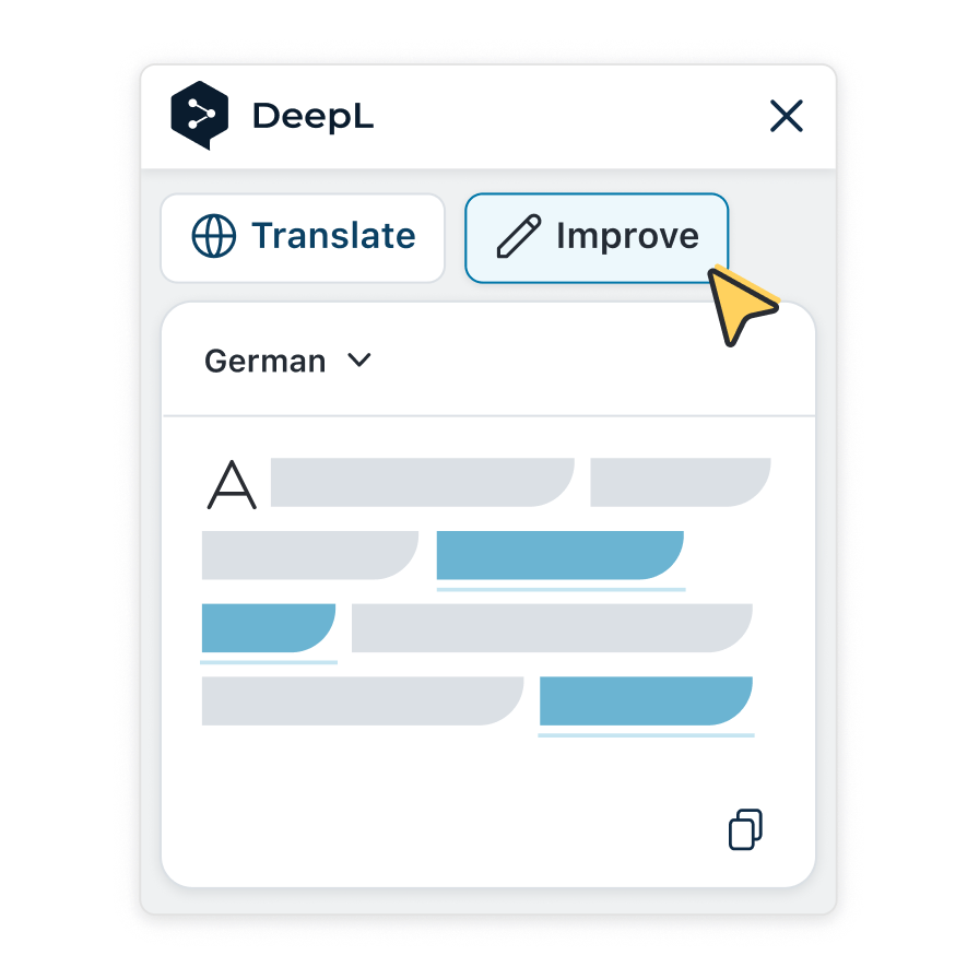 Image du complément Microsoft Word de DeepL, avec Write pour améliorer la grammaire, le vocabulaire et la structure du texte.