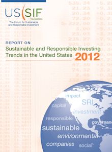 Pages from 2012 Report on Sustainable and Responsible Investing Trends in the United States