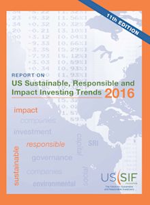 Pages from 2016 Report on US Sustainable, Responsible and Impact Investing Trends, 11th edition