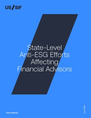 USSIF State Laws Impacting Financial Advisors Page 1