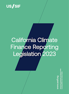 California Climate Finance Reporting Legislation 2023