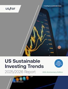 US SIF Trends Report 2025 Cover