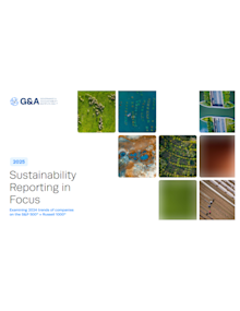 G&A: Sustainability in Focus