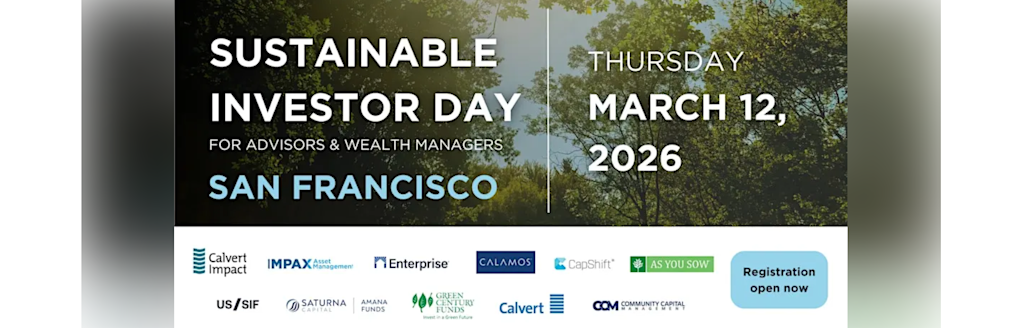San Fran Sustainable Investor Day