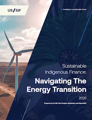 US SIF - Indigenous Peoples Investor Guide Cover