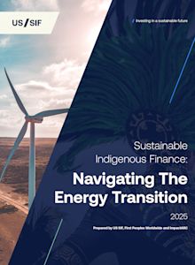 US SIF - Indigenous Peoples Investor Guide Cover