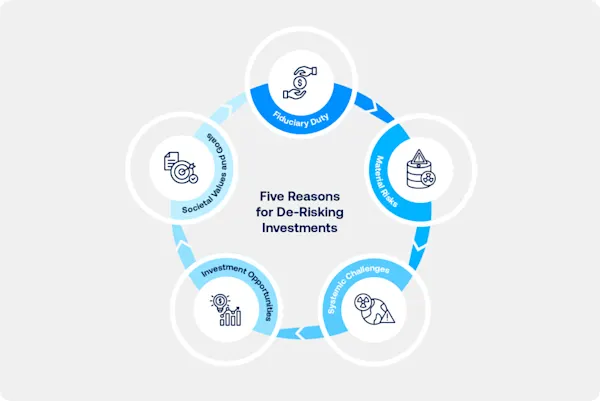 derisking investment graph