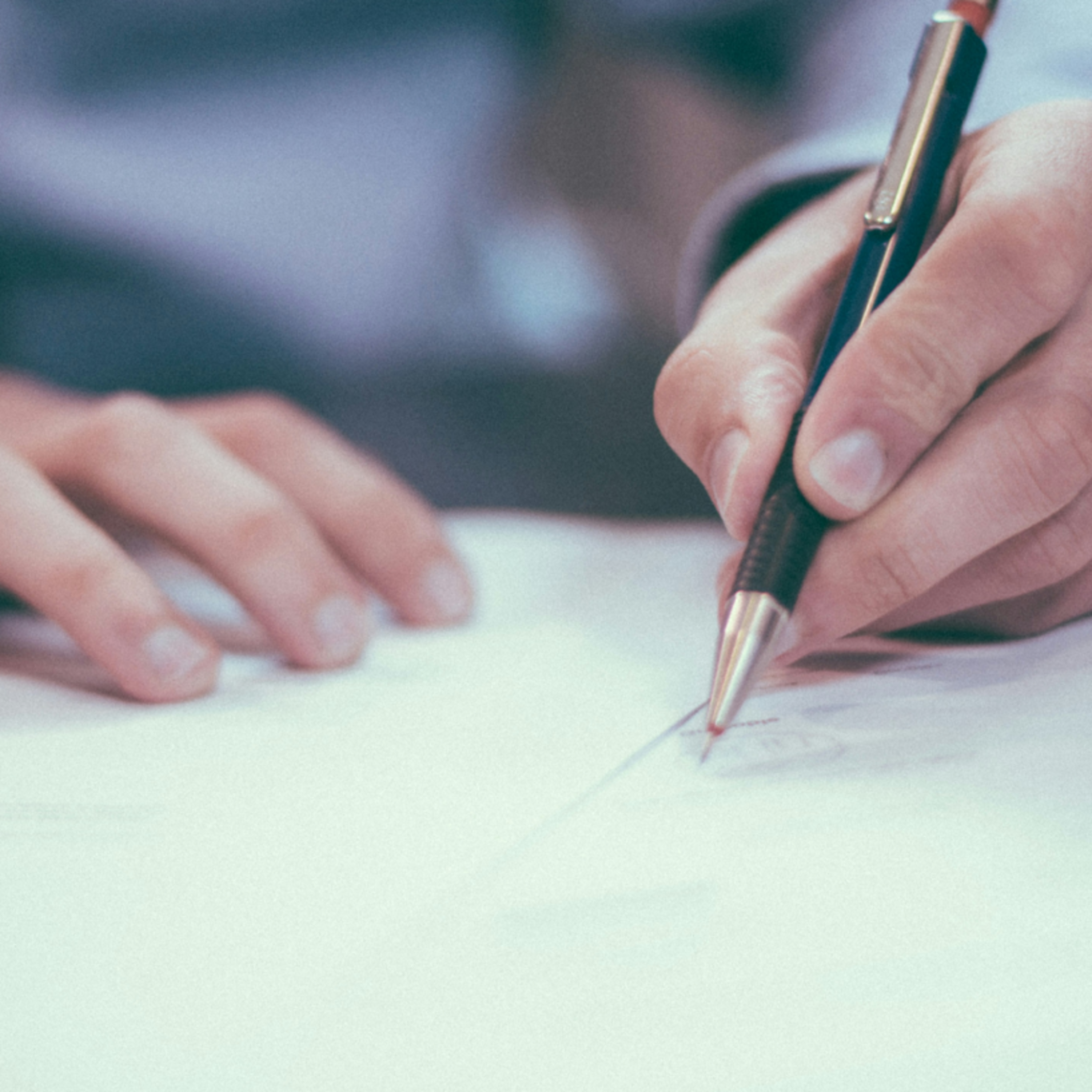 Person signing a document