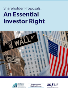 Shareholder Proposals: An Essential Investor Right