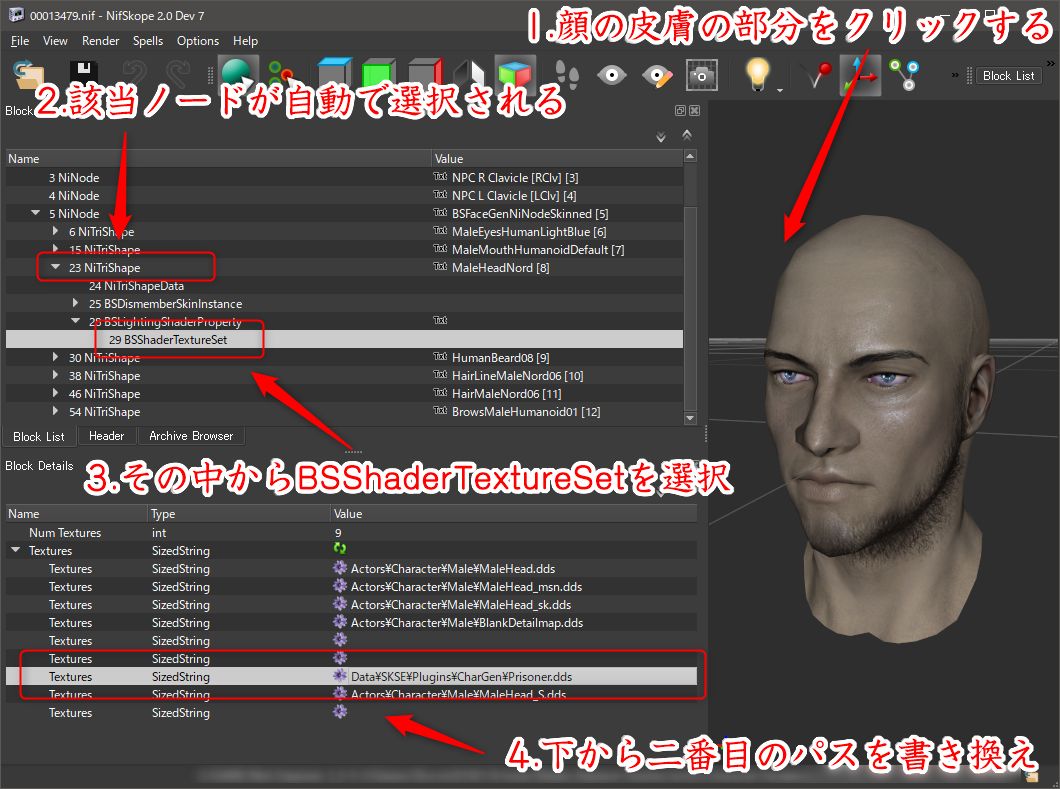 an easy way to modify the face of an existing npc1 029