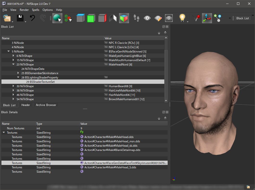 an easy way to modify the face of an existing npc1 030