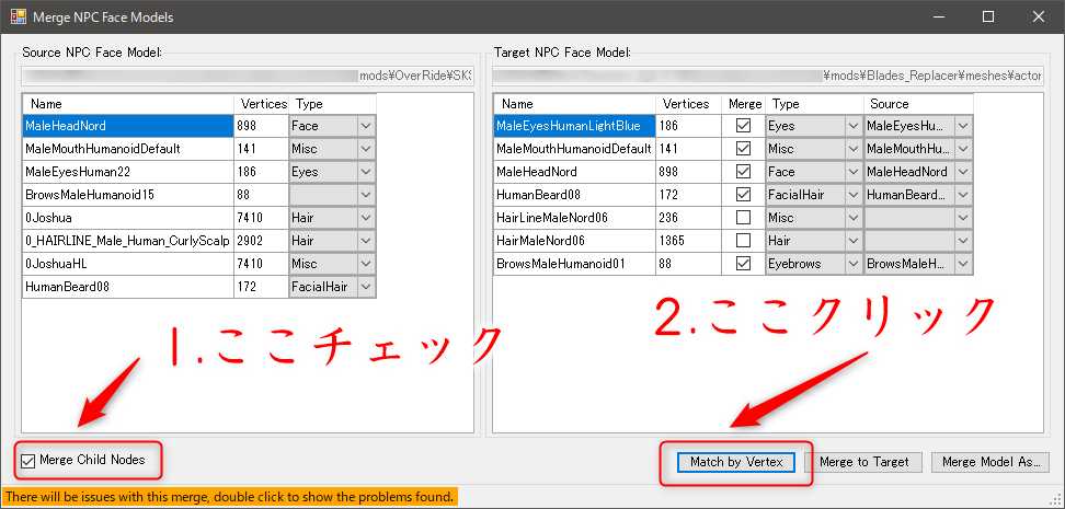 an easy way to modify the face of an existing npc1 012