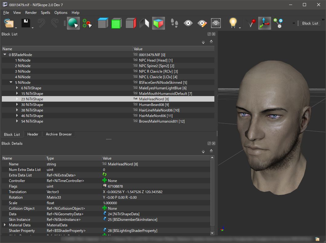 an easy way to modify the face of an existing npc1 028