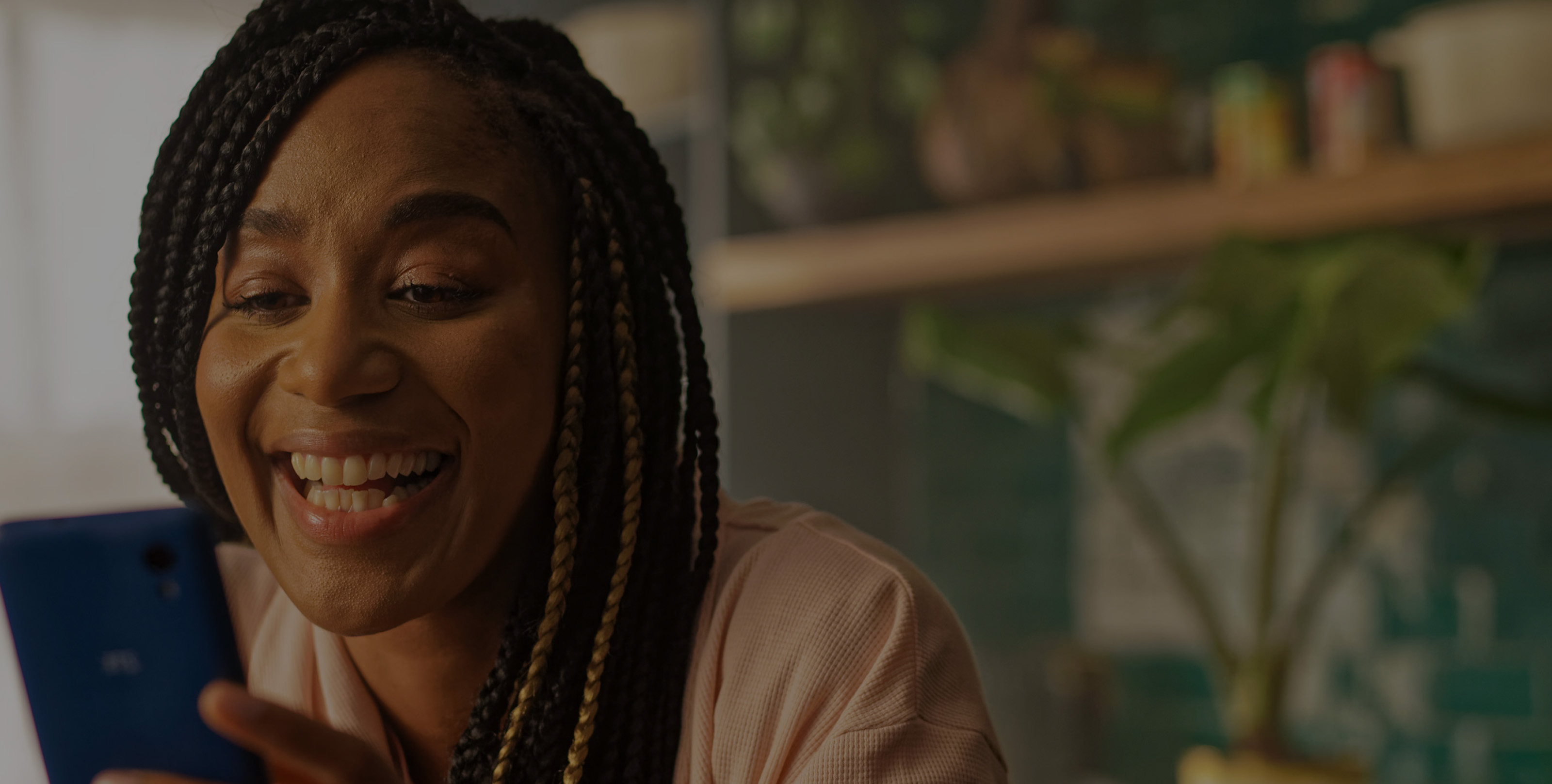 Woman sending money on mobile cash transfer app