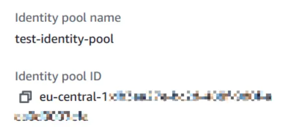 Blog Cognito IoT - Identity Pool Id image