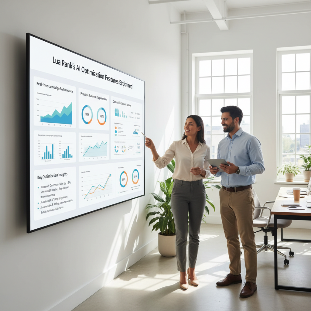 Lua Rank features give marketing teams a complete AI visibility programme without agency costs.