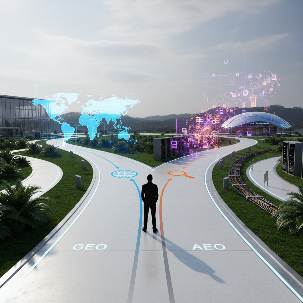 GEO vs AEO prioritization: helping marketing teams decide where to focus first for AI search visibility.