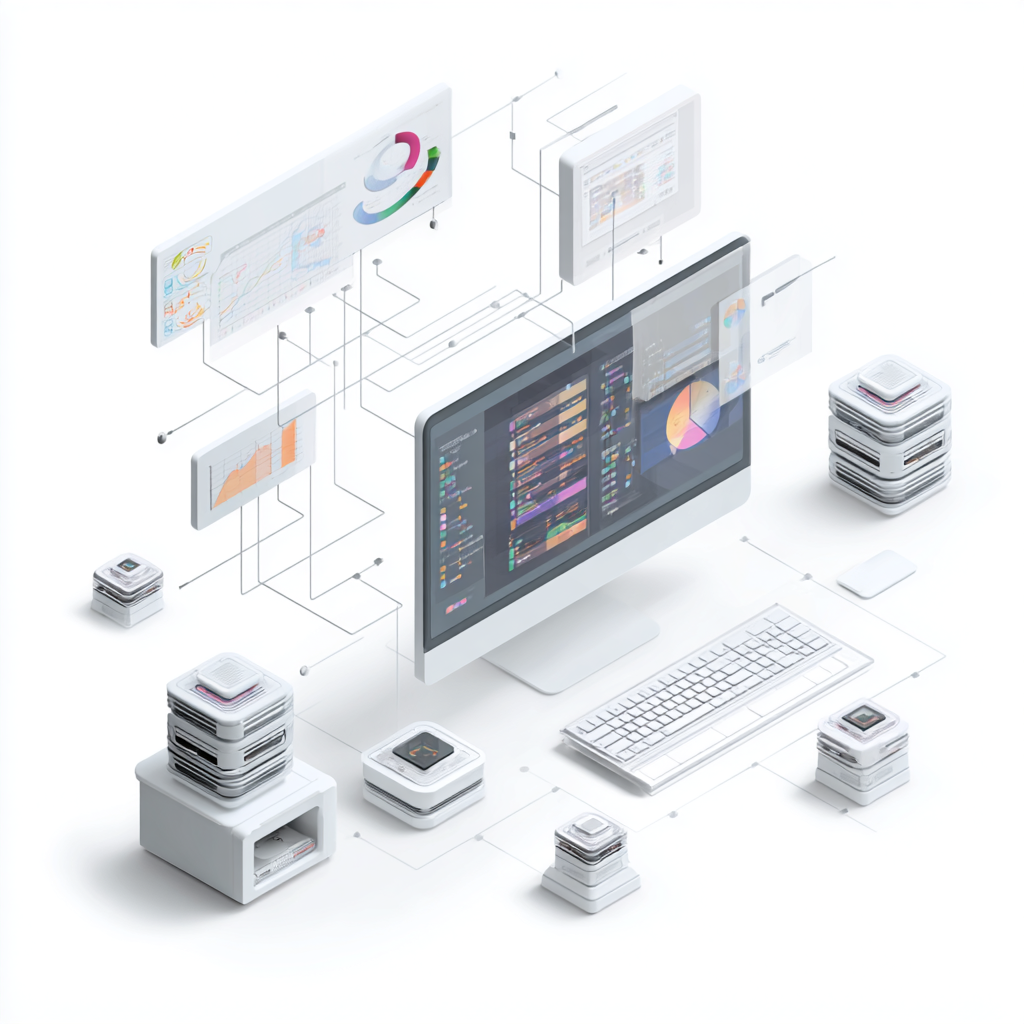Modern software technology highlighting AI visibility tools