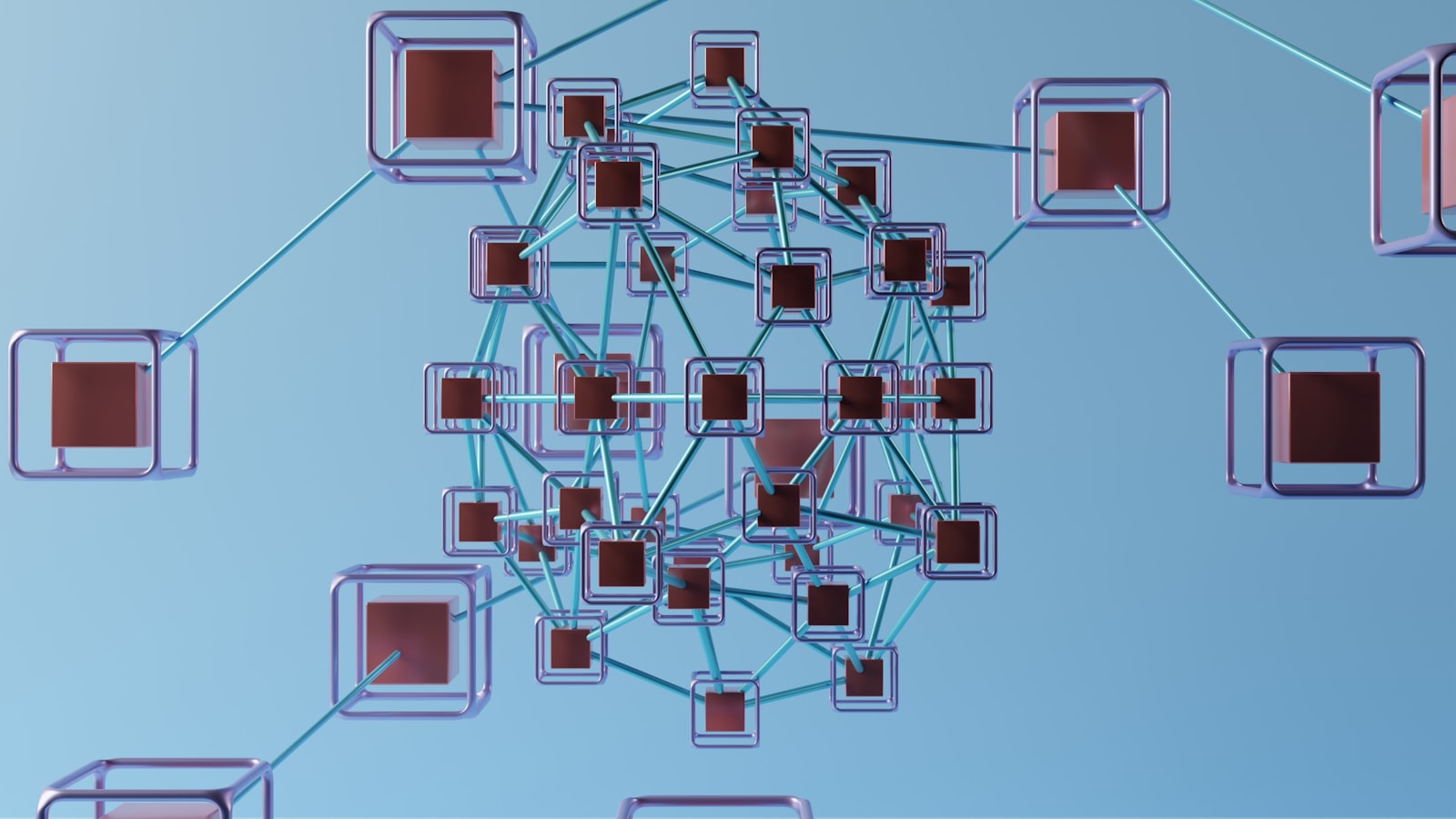Digital workflow diagram illustrating AI automation features connecting data processing, content creation, and optimization tasks seamlessly