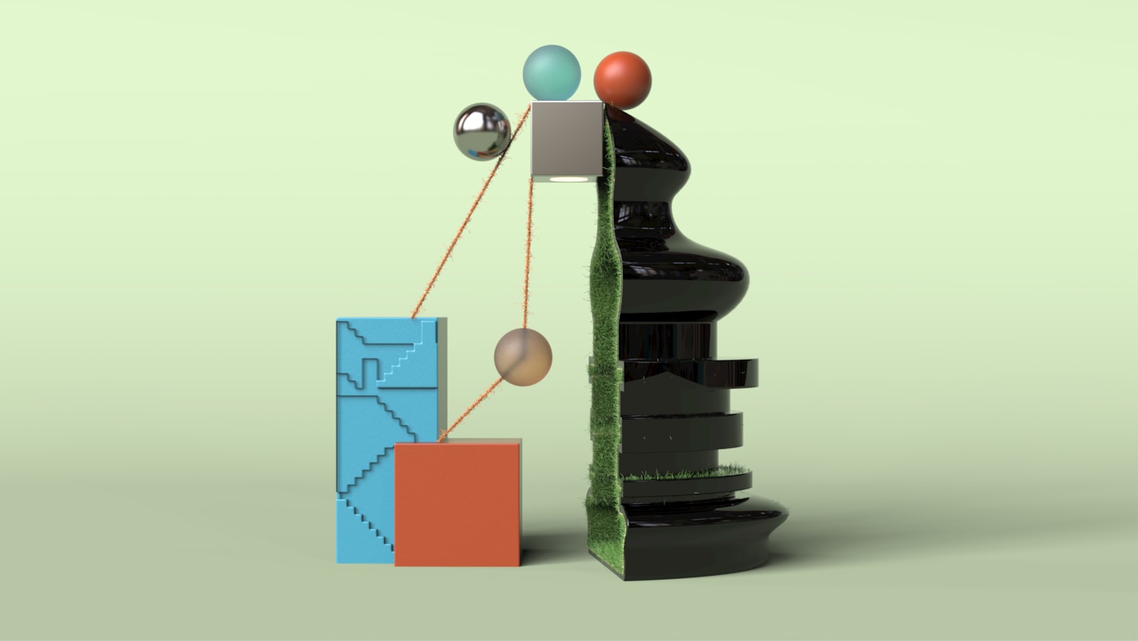 Digital illustration of automated blog content workflow showing AI writing process, publishing automation, and SEO optimization tools