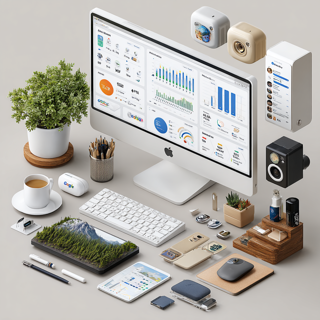 Clean workspace showing AI SEO content tools interface with keyword analytics and automated content creation features for founders