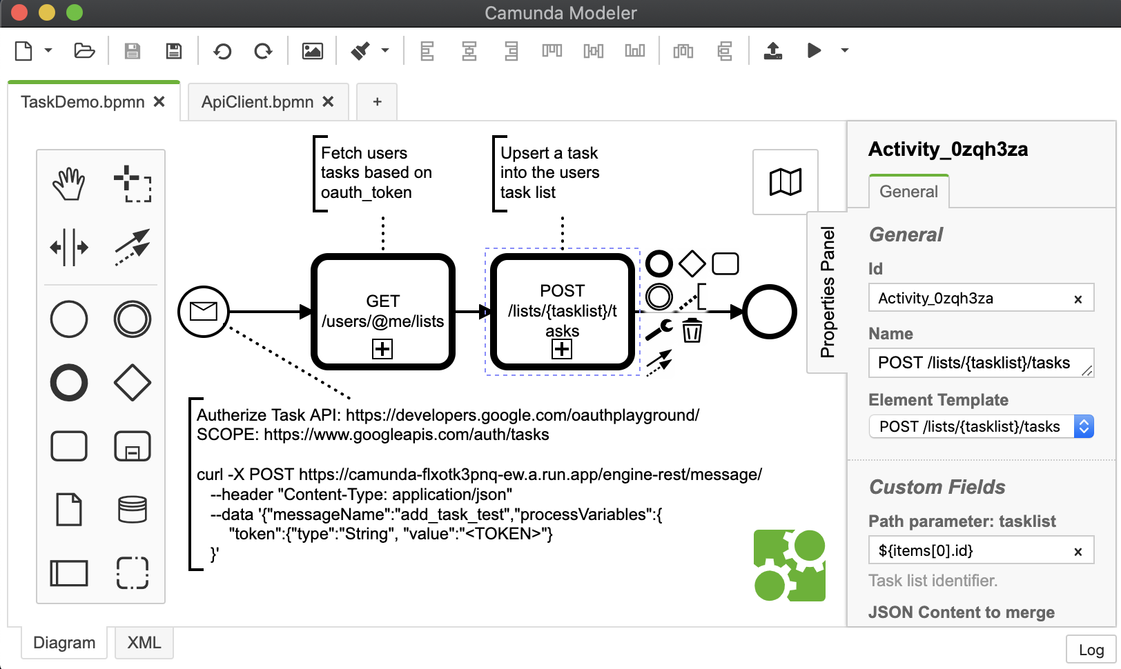 wide open api for testing json