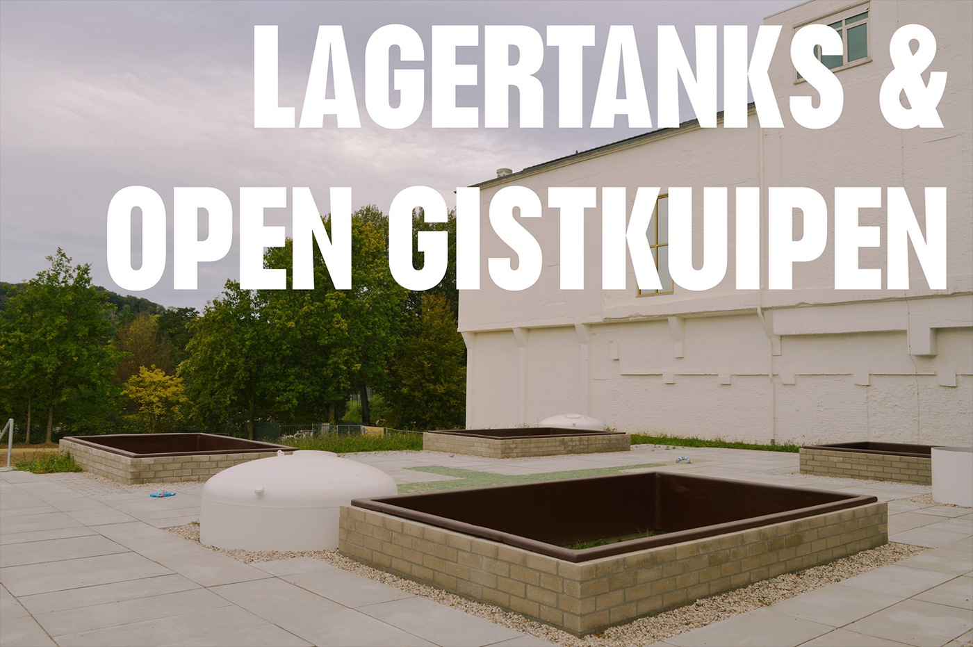 Oude lager en vergistingstanks