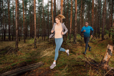 Joggen im Wald